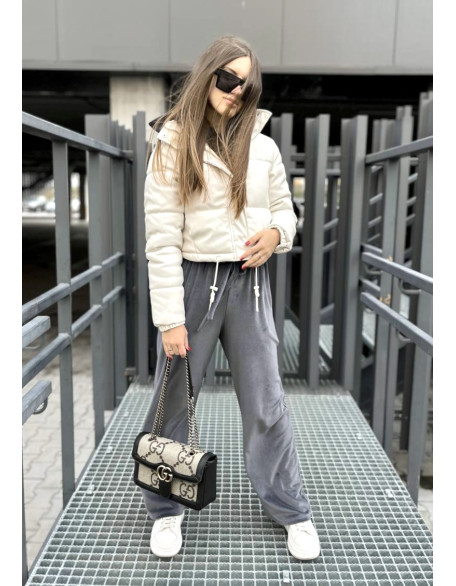 Сумка Gucci marmount бежево-чорна