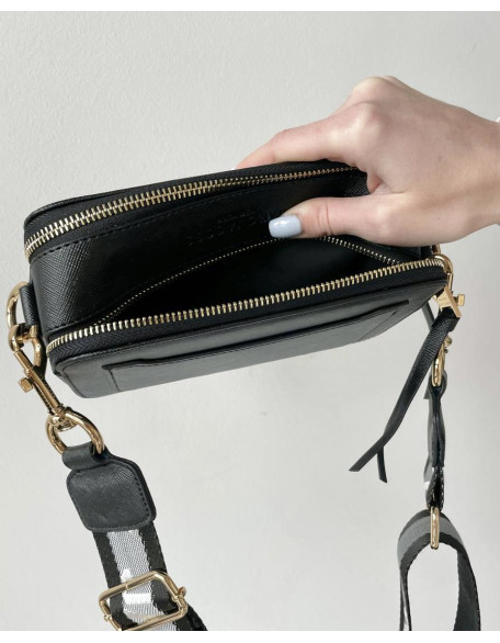 Сумка Клатч Marc Jacobs Лого чорний золотий Сумка Клатч Marc Jacobs Лого чорний золотий