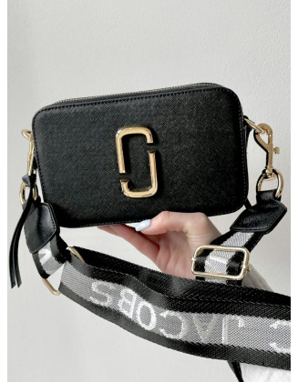 Сумка Клатч Marc Jacobs Лого чорний золотий