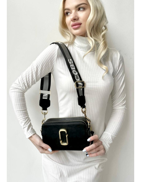 Сумка Клатч Marc Jacobs Лого чорний золотий Сумка Клатч Marc Jacobs Лого чорний золотий