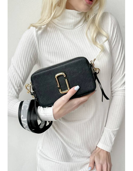 Сумка Клатч Marc Jacobs Лого чорний золотий Сумка Клатч Marc Jacobs Лого чорний золотий
