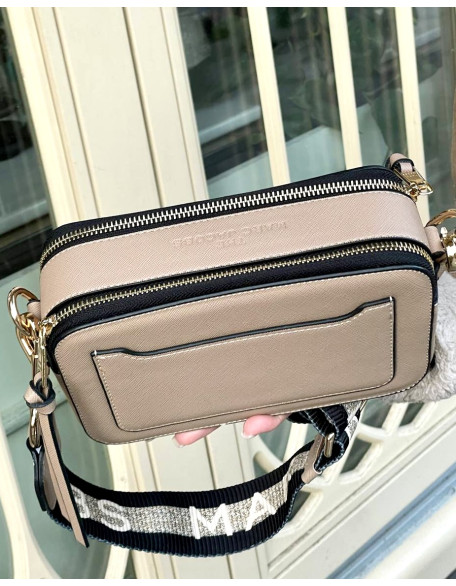 Сумка Клатч Marc Jacobs Лого коричнева Сумка Клатч Marc Jacobs Лого коричнева