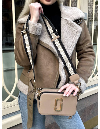 Сумка Клатч Marc Jacobs Лого коричнева