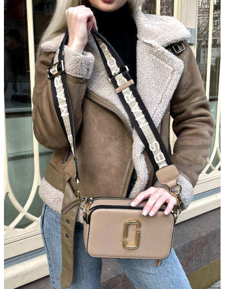 Сумка Клатч Marc Jacobs Лого коричнева Сумка Клатч Marc Jacobs Лого коричнева