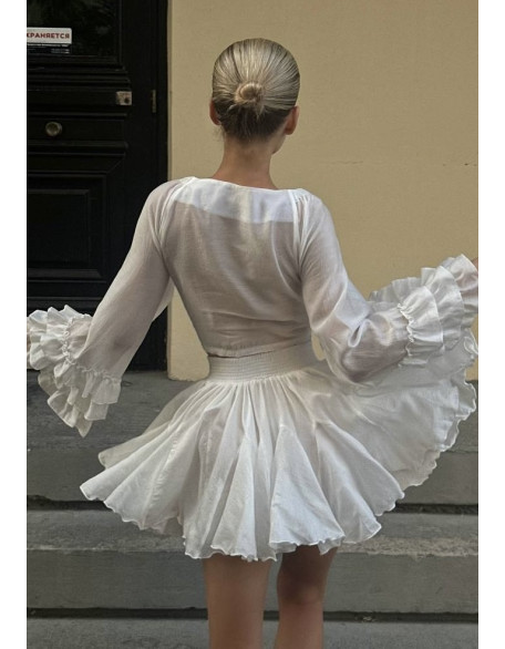 Літній легкий білий костюм із Tencel
