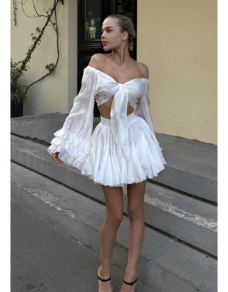 Літній легкий білий костюм із Tencel